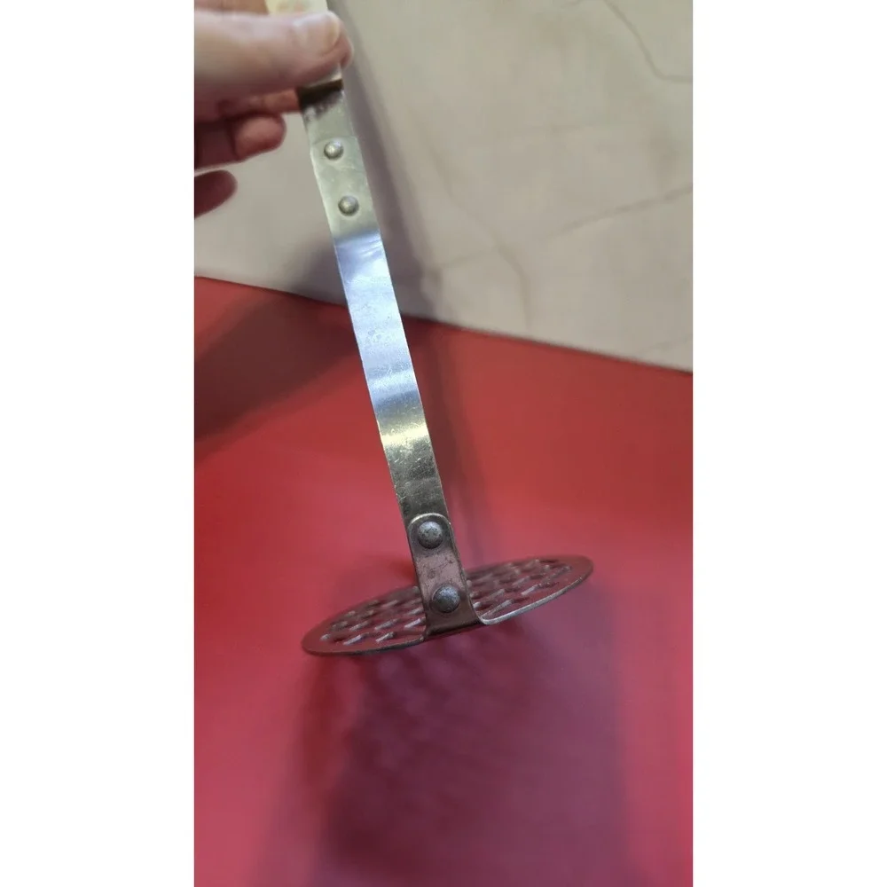 Masterpiece Masher Kitchen Tool Stainless Steel With A Cherry Blossom Pattern